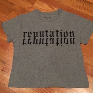 Taylor Swift Reputation Gray Cropped T-shirt!